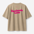 T-Shirt Oversize Sand - Facciamolo Lento