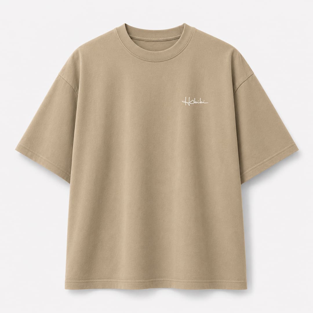 T-Shirt Oversize Sand - No Drama