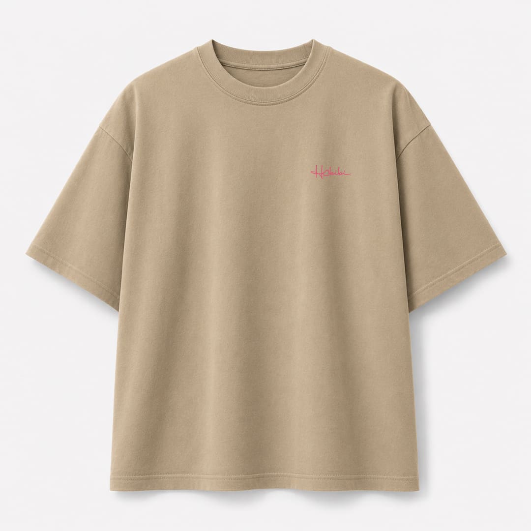 T-Shirt Oversize Sand - Me Rehuso