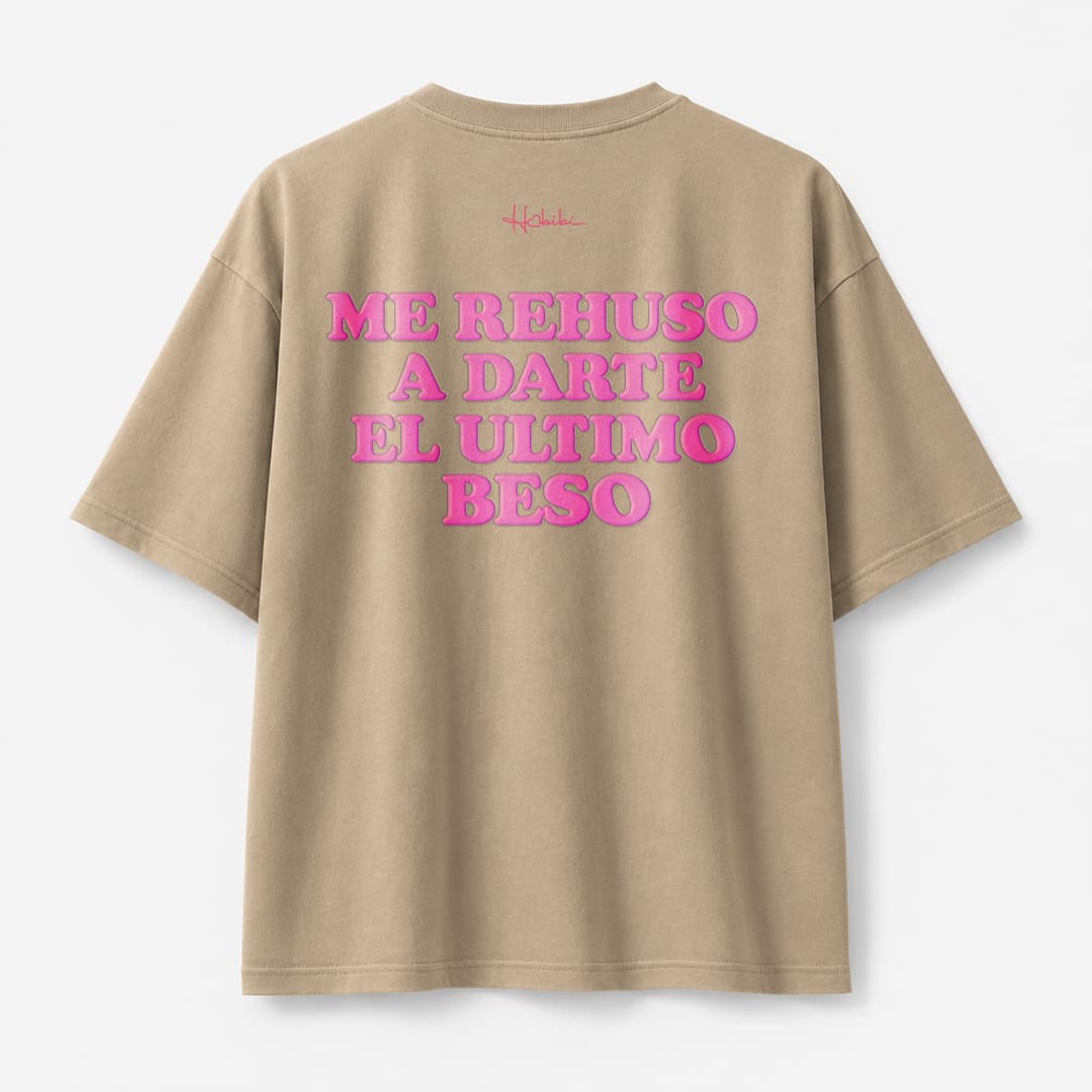 T-Shirt Oversize Sand - Me Rehuso