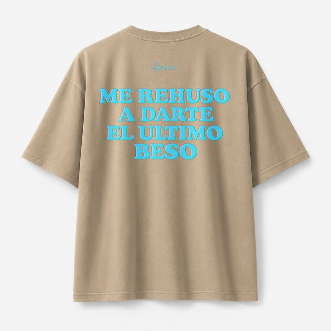 T-Shirt Oversize Sand - Me Rehuso