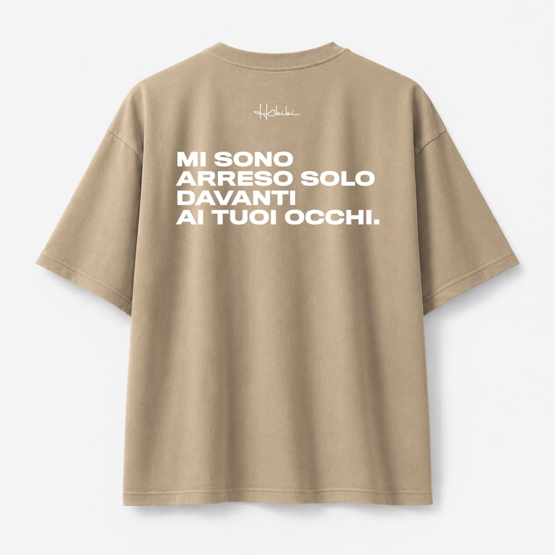 T-Shirt Oversize Sand - Mi Sono Arreso