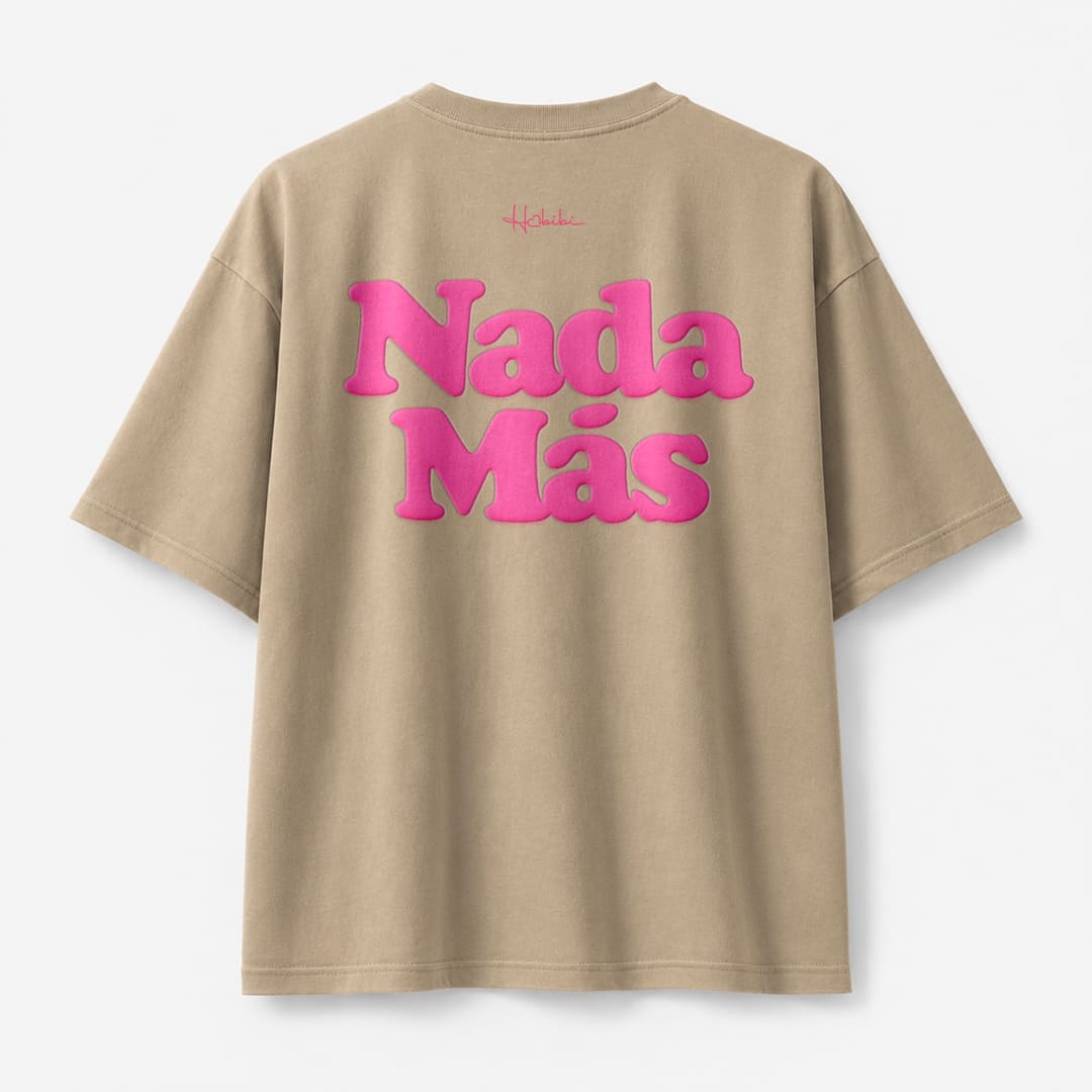 T-Shirt Oversize Sand - Nada Màs