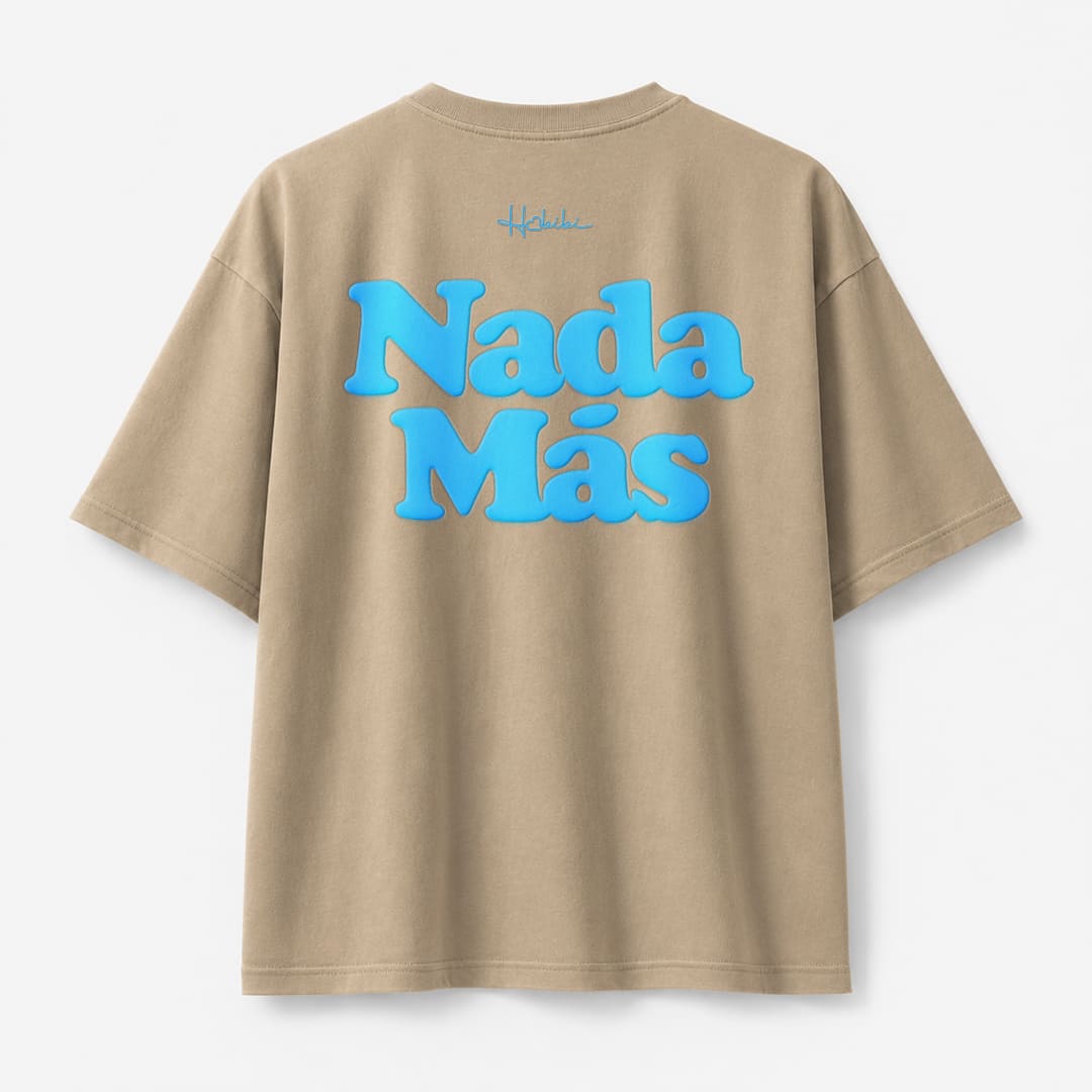 T-Shirt Oversize Sand - Nada Màs