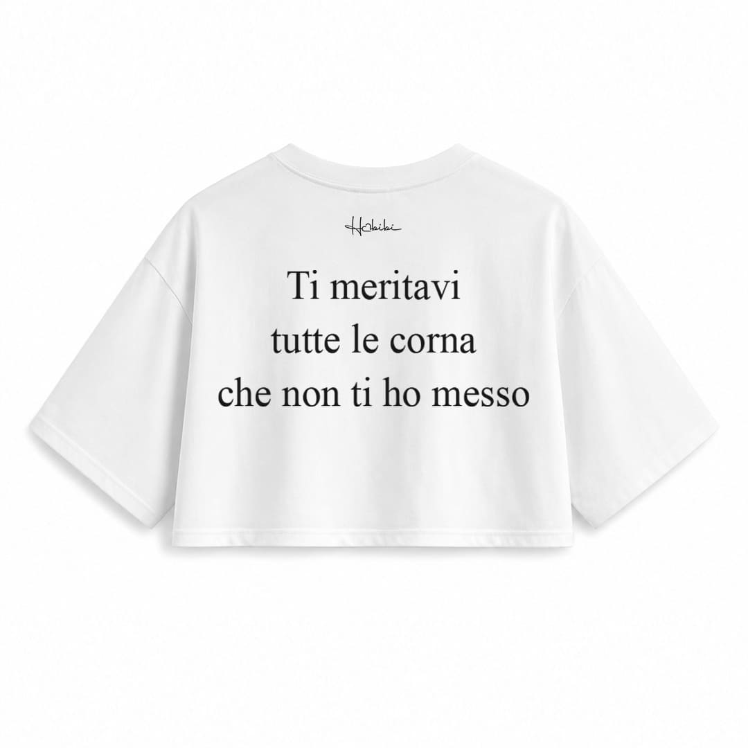 T-Shirt Crop Club - Corna
