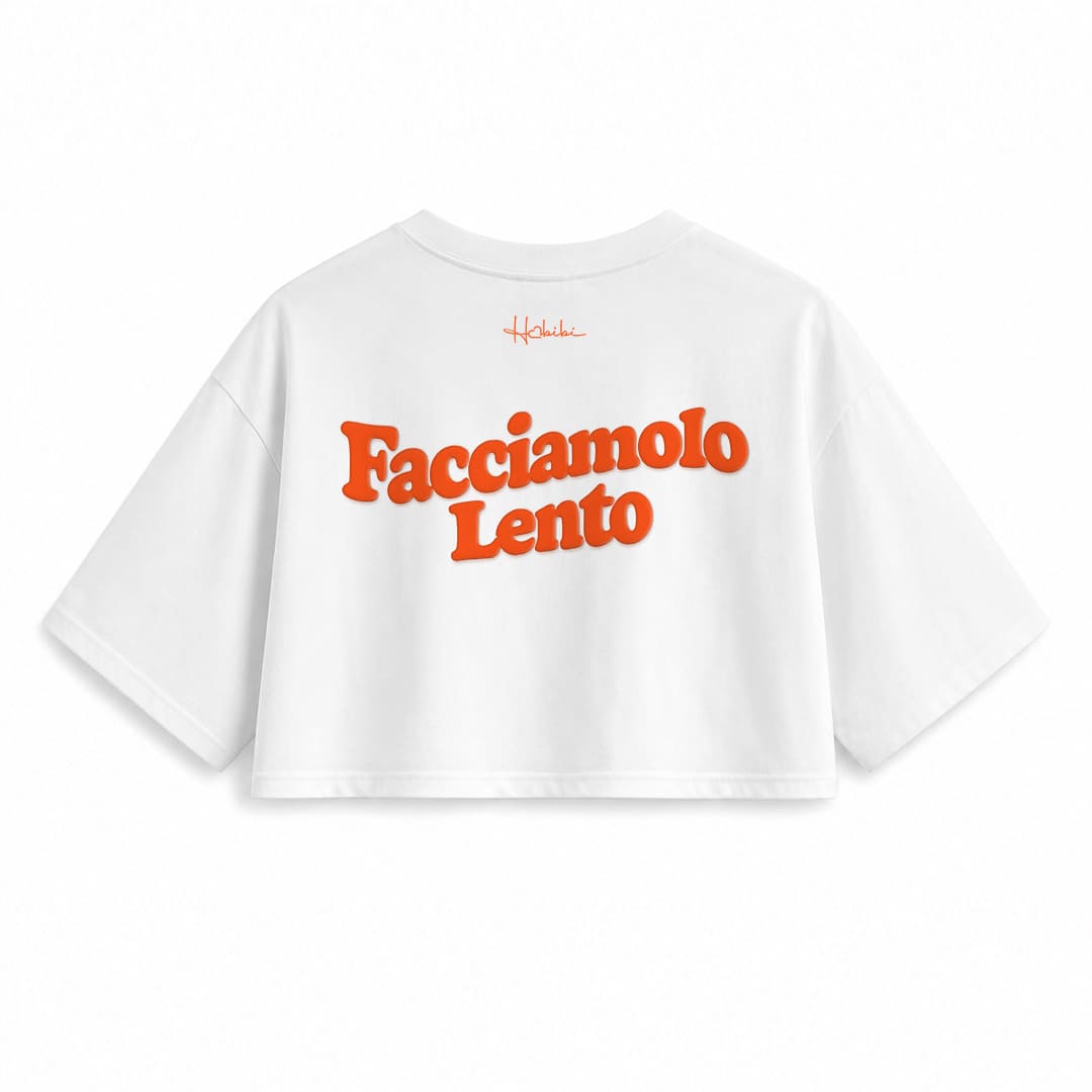 T-Shirt Crop Club - Facciamolo Lento