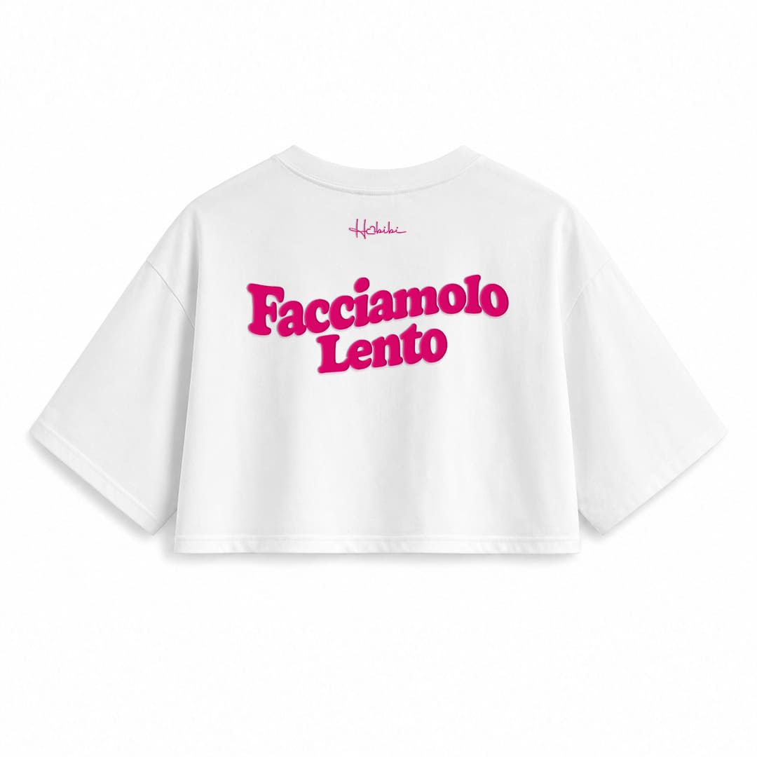 T-Shirt Crop Club - Facciamolo Lento