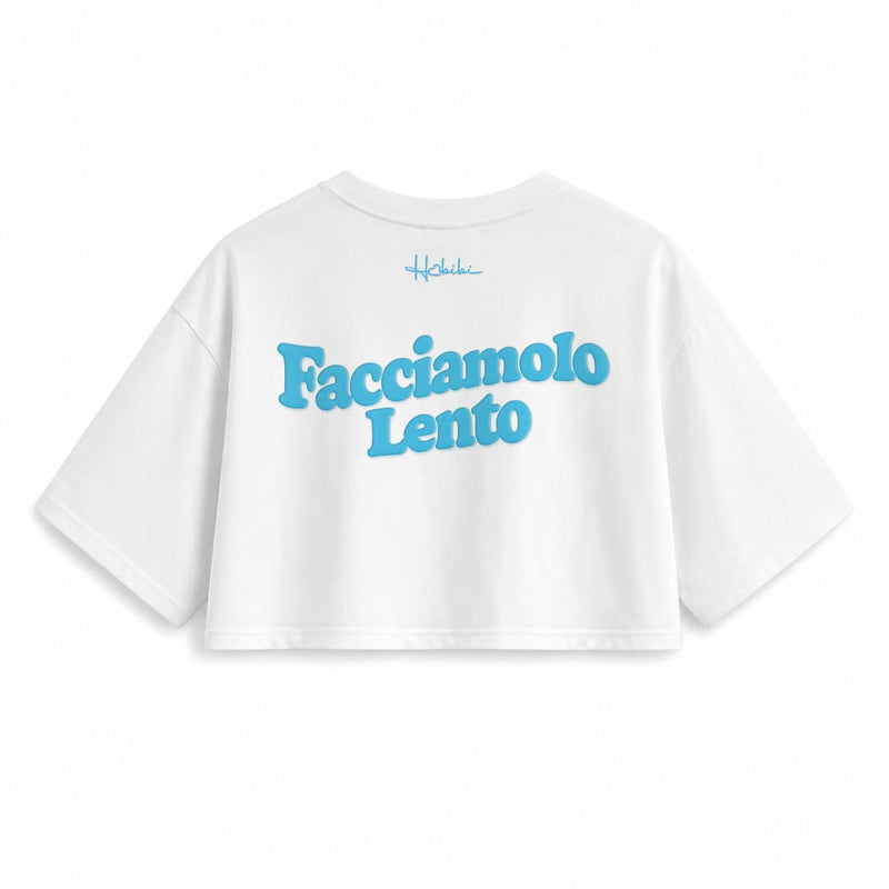 T-Shirt Crop Club - Facciamolo Lento