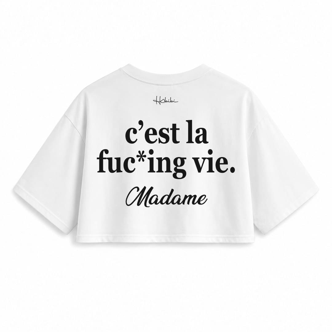 T-Shirt Crop Club - Fuc*ing Vie