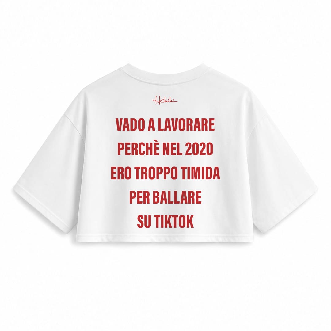 T-Shirt Crop Club - Timida