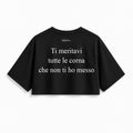 T-Shirt Crop Club - Corna