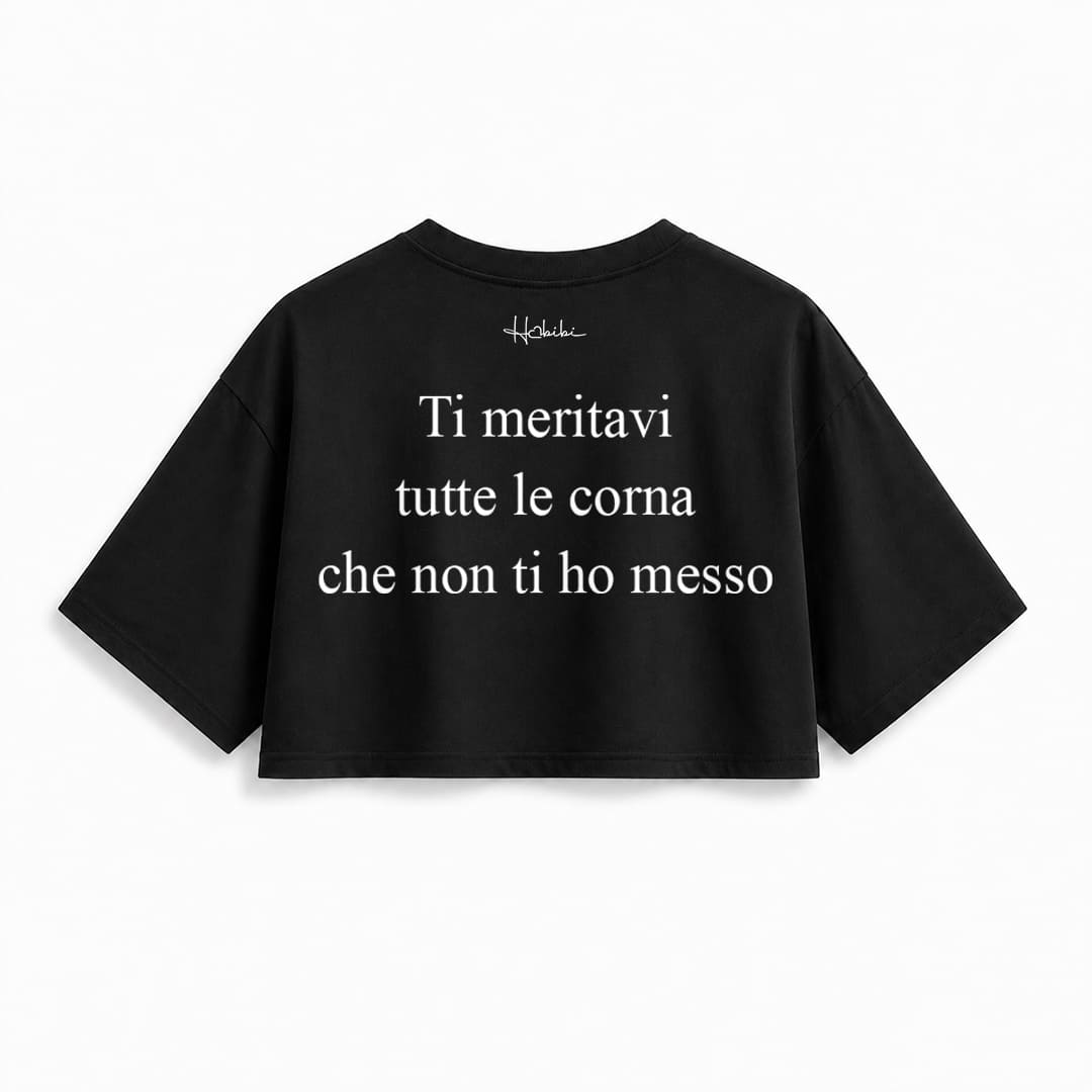 T-Shirt Crop Club - Corna