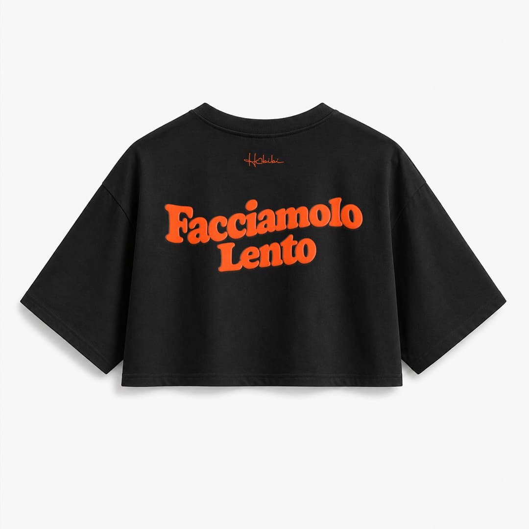 T-Shirt Crop Club - Facciamolo Lento