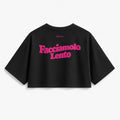 T-Shirt Crop Club - Facciamolo Lento