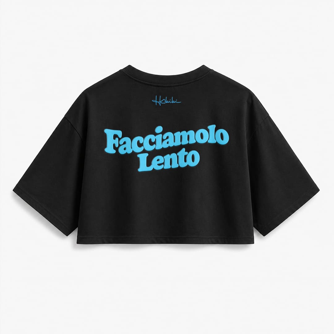 T-Shirt Crop Club - Facciamolo Lento
