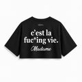 T-Shirt Crop Club - Fuc*ing Vie
