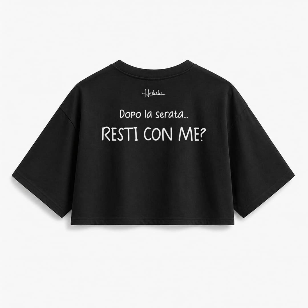 T-Shirt Crop Club - Resti Con Me
