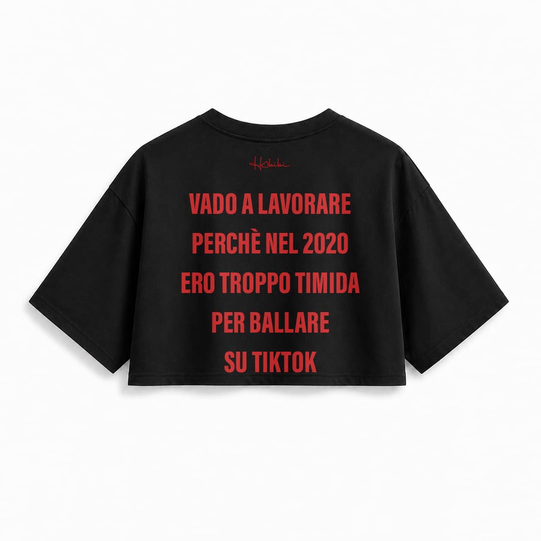 T-Shirt Crop Club - Timida