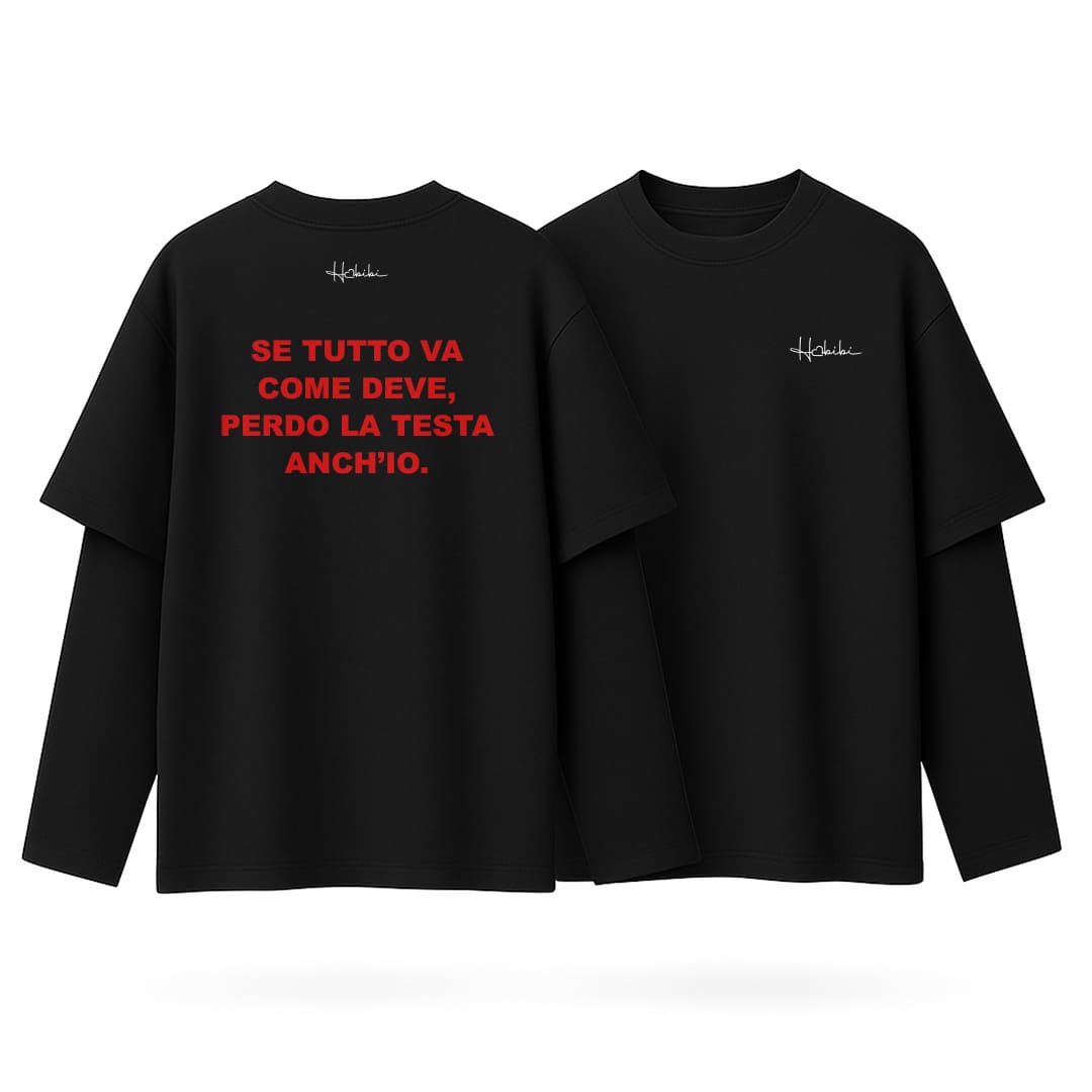 T-Shirt Over Long-Sleeve Perdo la Testa