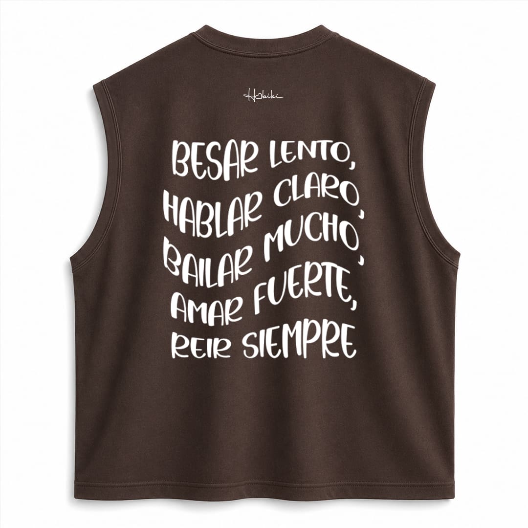 T-Shirt No Sleeve Club - Besar Lento