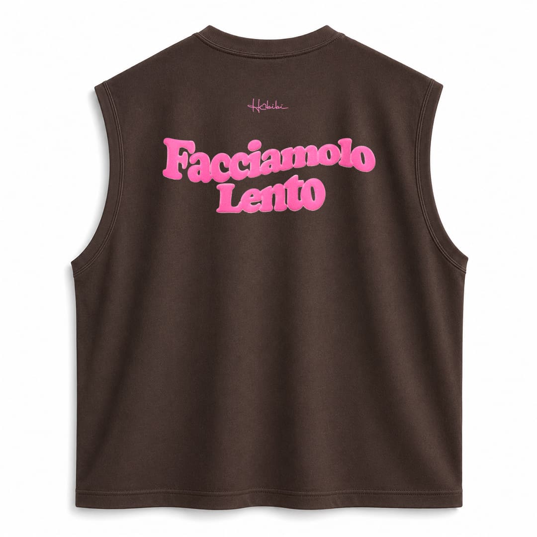 T-Shirt No Sleeve Club - Facciamolo Lento