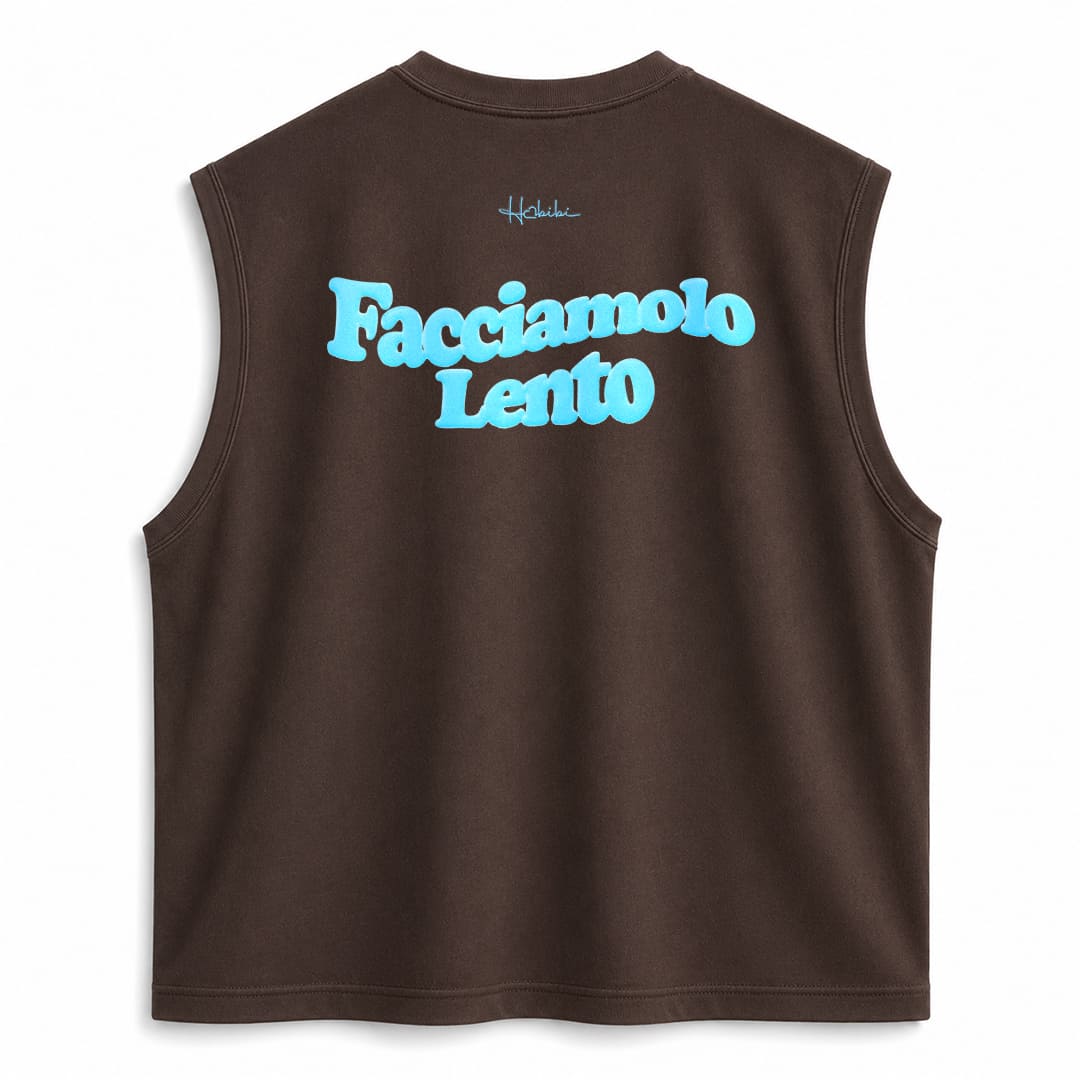 T-Shirt No Sleeve Club - Facciamolo Lento