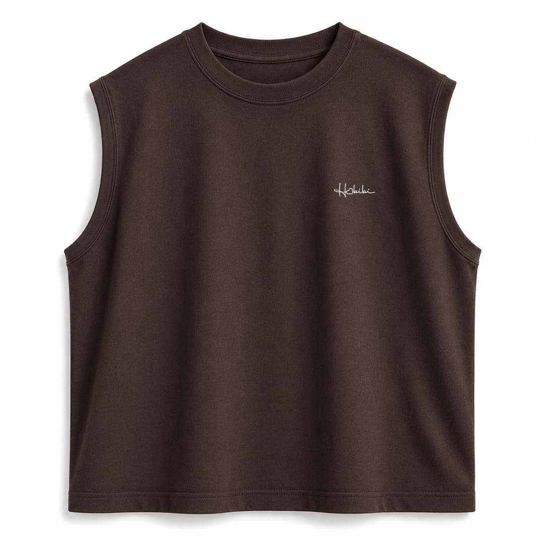 T-Shirt No Sleeve Moka - Cuore Speciale