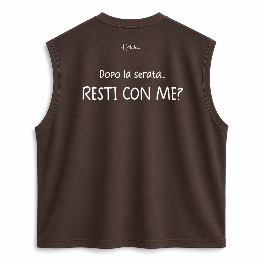 T-Shirt No Sleeve Club - Resti Con Me