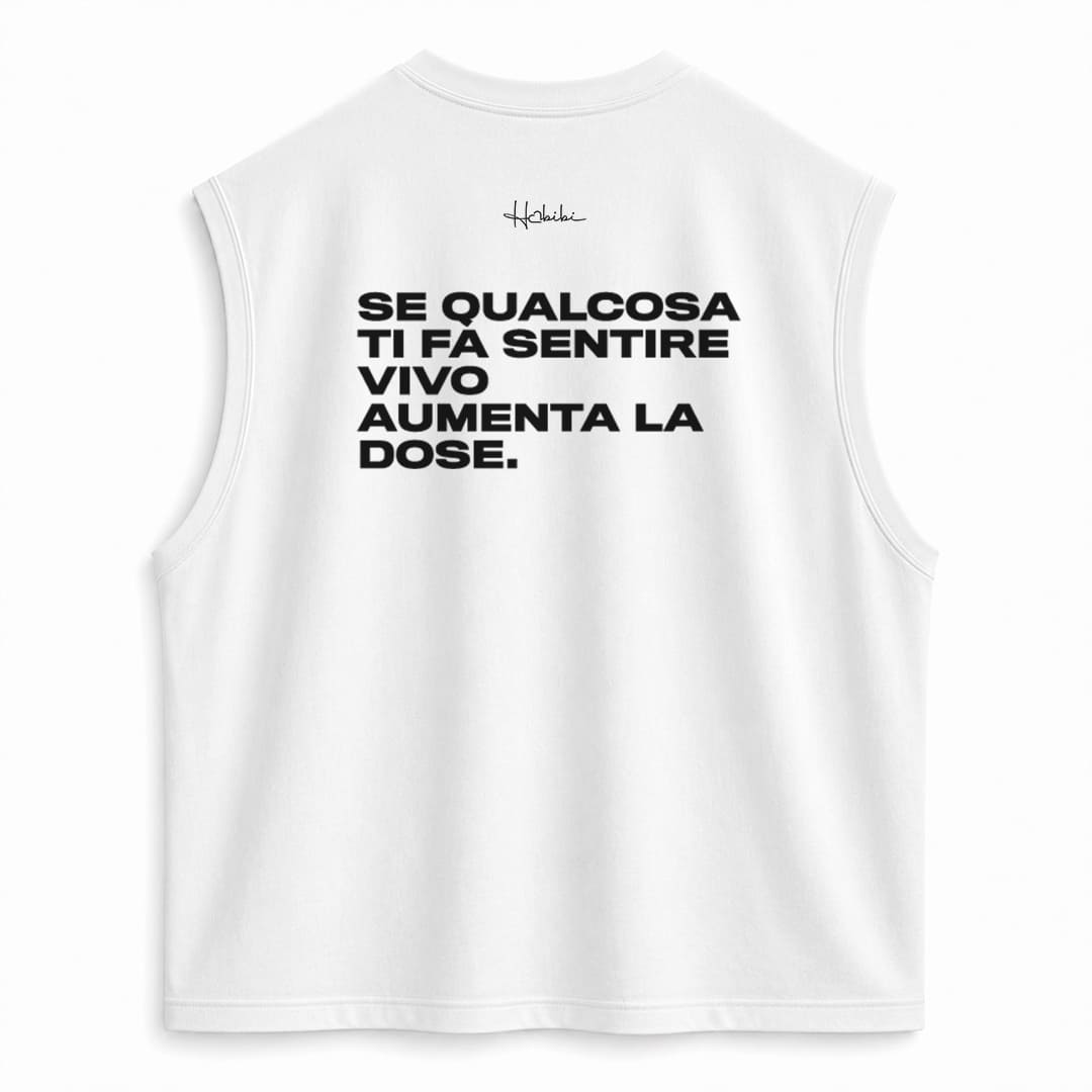 T-Shirt No Sleeve Club - Aumenta La Dose