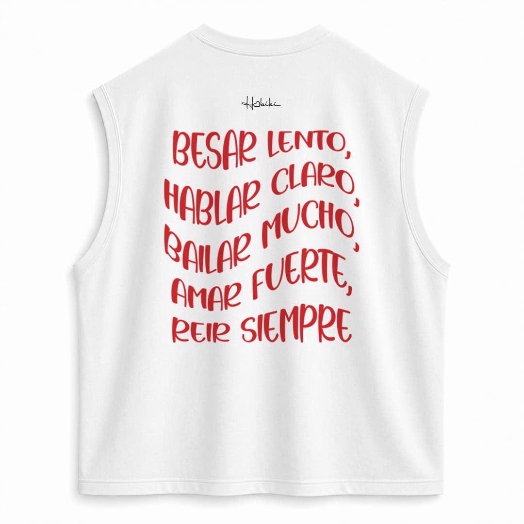 T-Shirt No Sleeve Club - Besar Lento