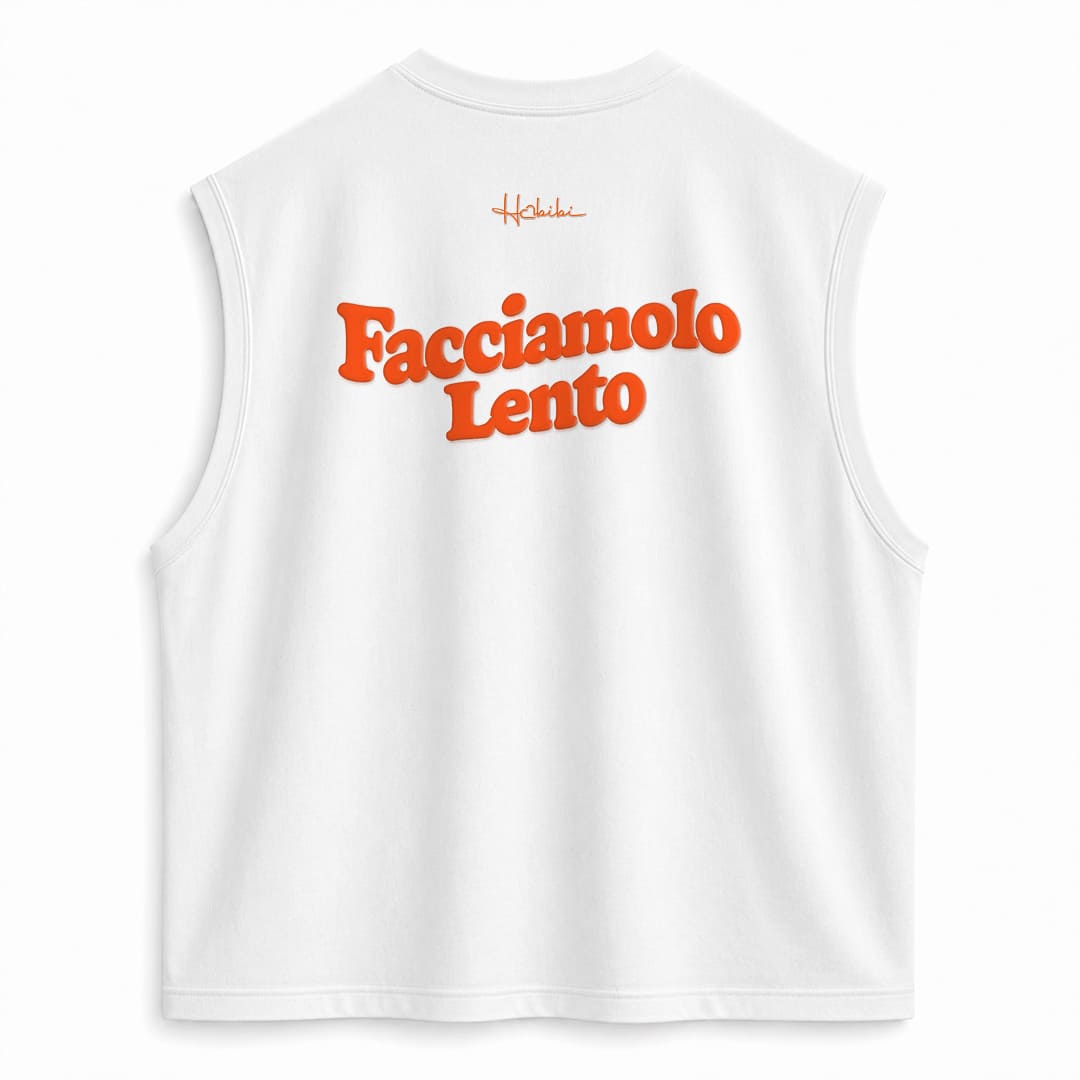T-Shirt No Sleeve Club - Facciamolo Lento