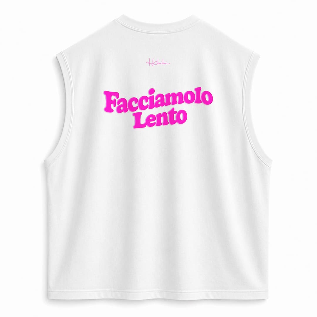 T-Shirt No Sleeve Club - Facciamolo Lento