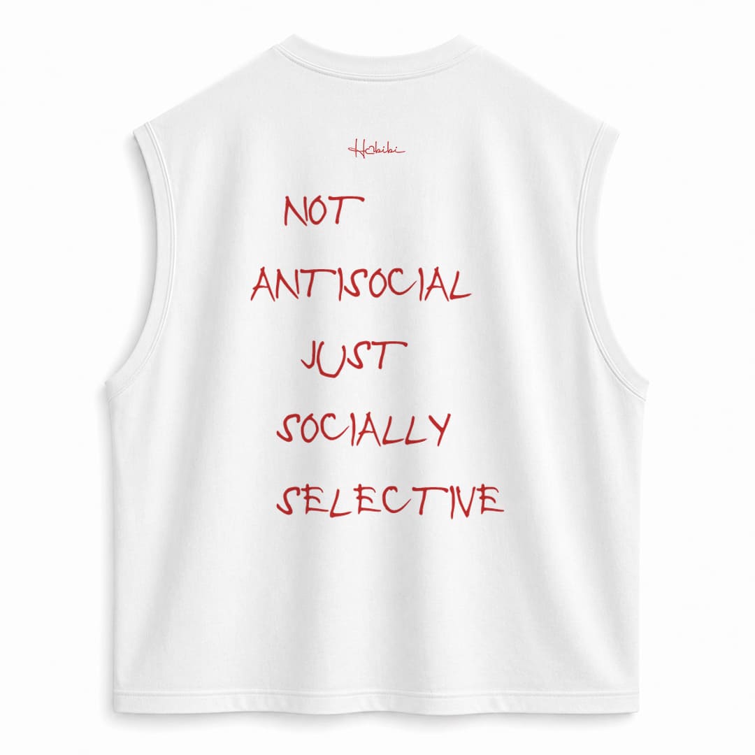 T-Shirt No Sleeve Club - Not Antisocial