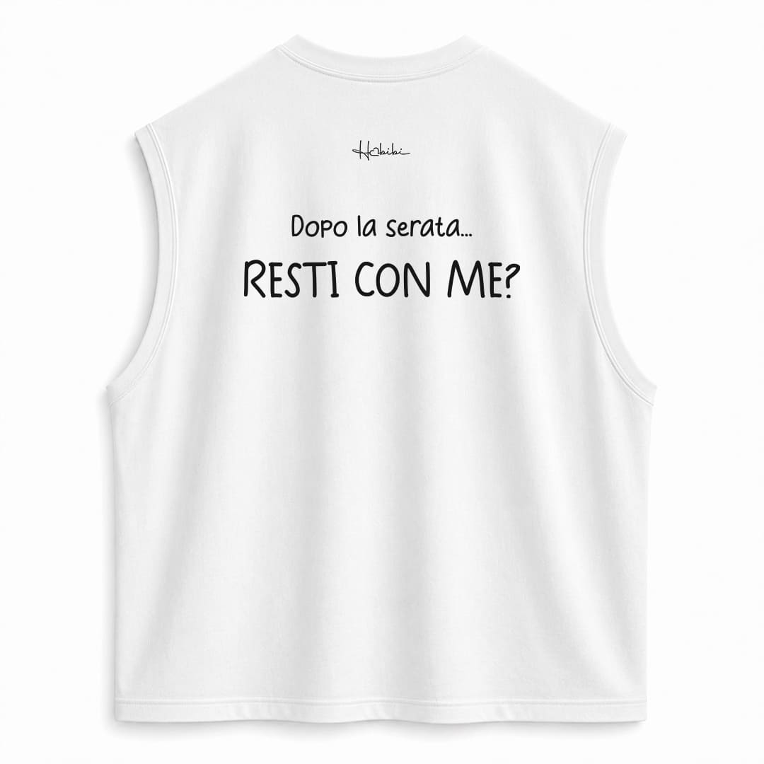 T-Shirt No Sleeve Club - Resti Con Me
