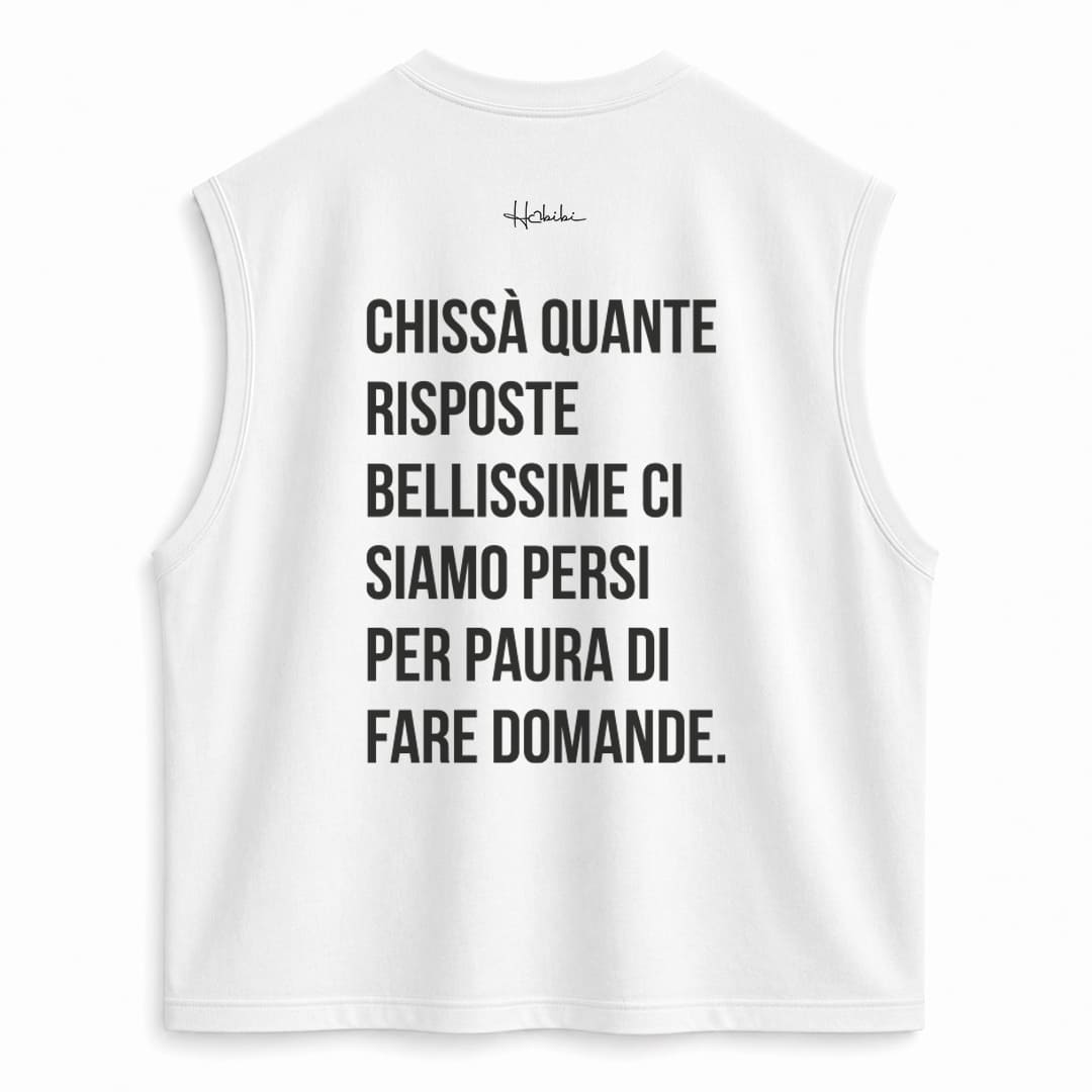 T-Shirt No Sleeve Club - Risposte Bellissime