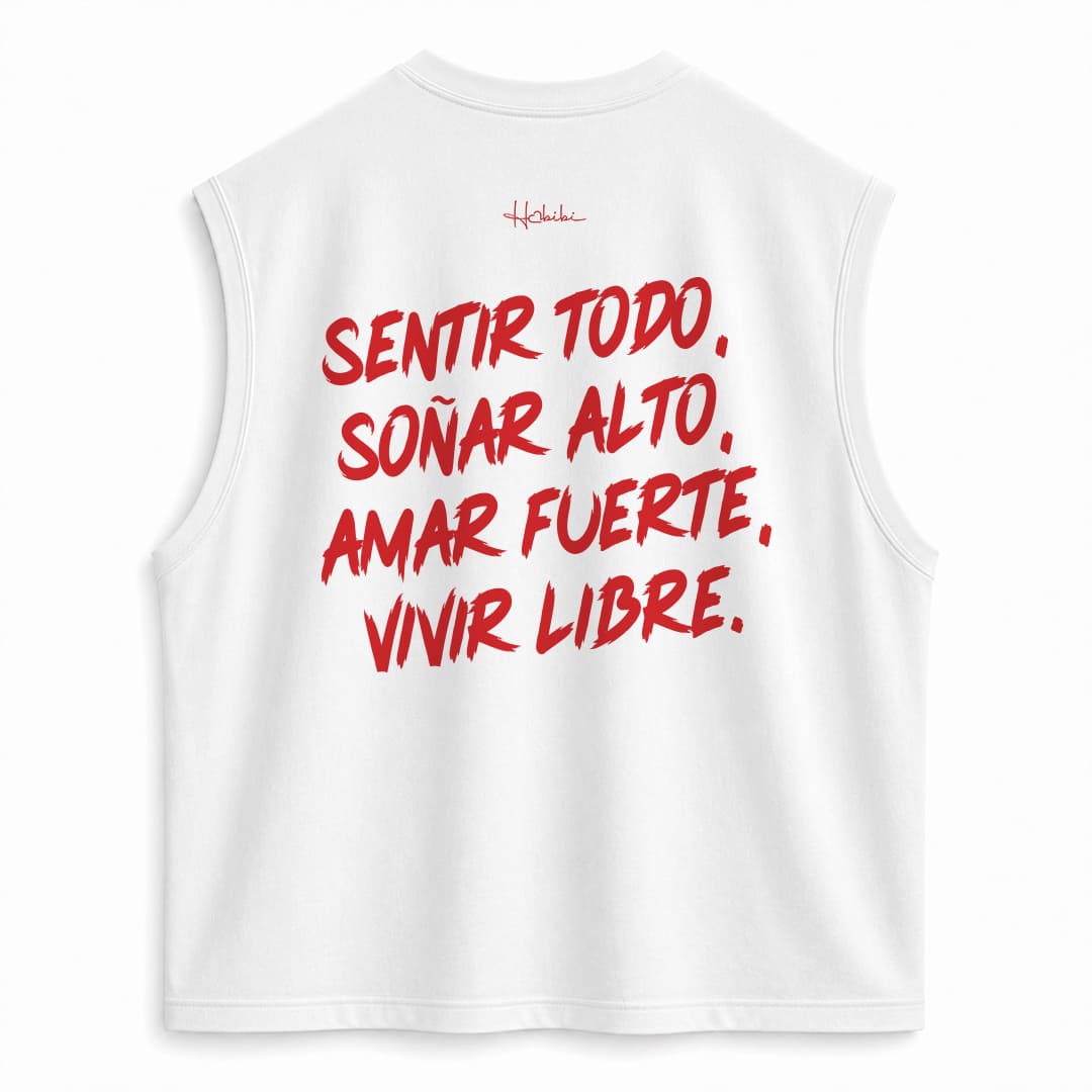 T-Shirt No Sleeve Club - Sentir Todo