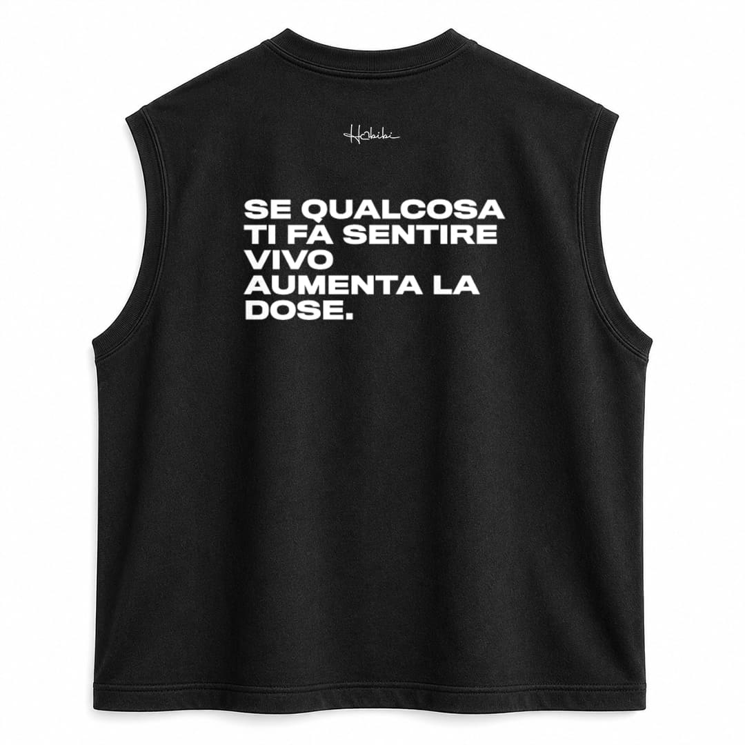 T-Shirt No Sleeve Club - Aumenta La Dose