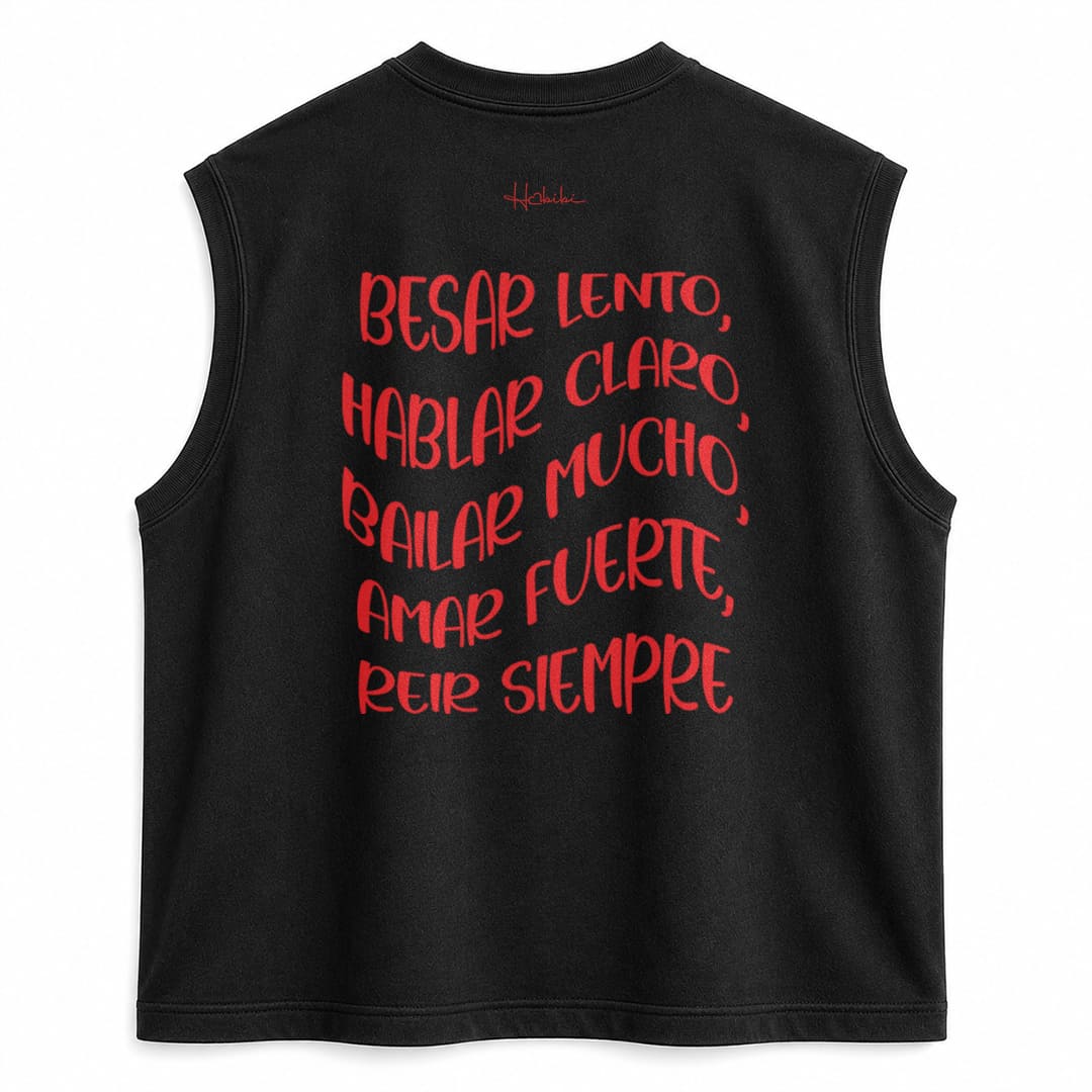 T-Shirt No Sleeve Club - Besar Lento