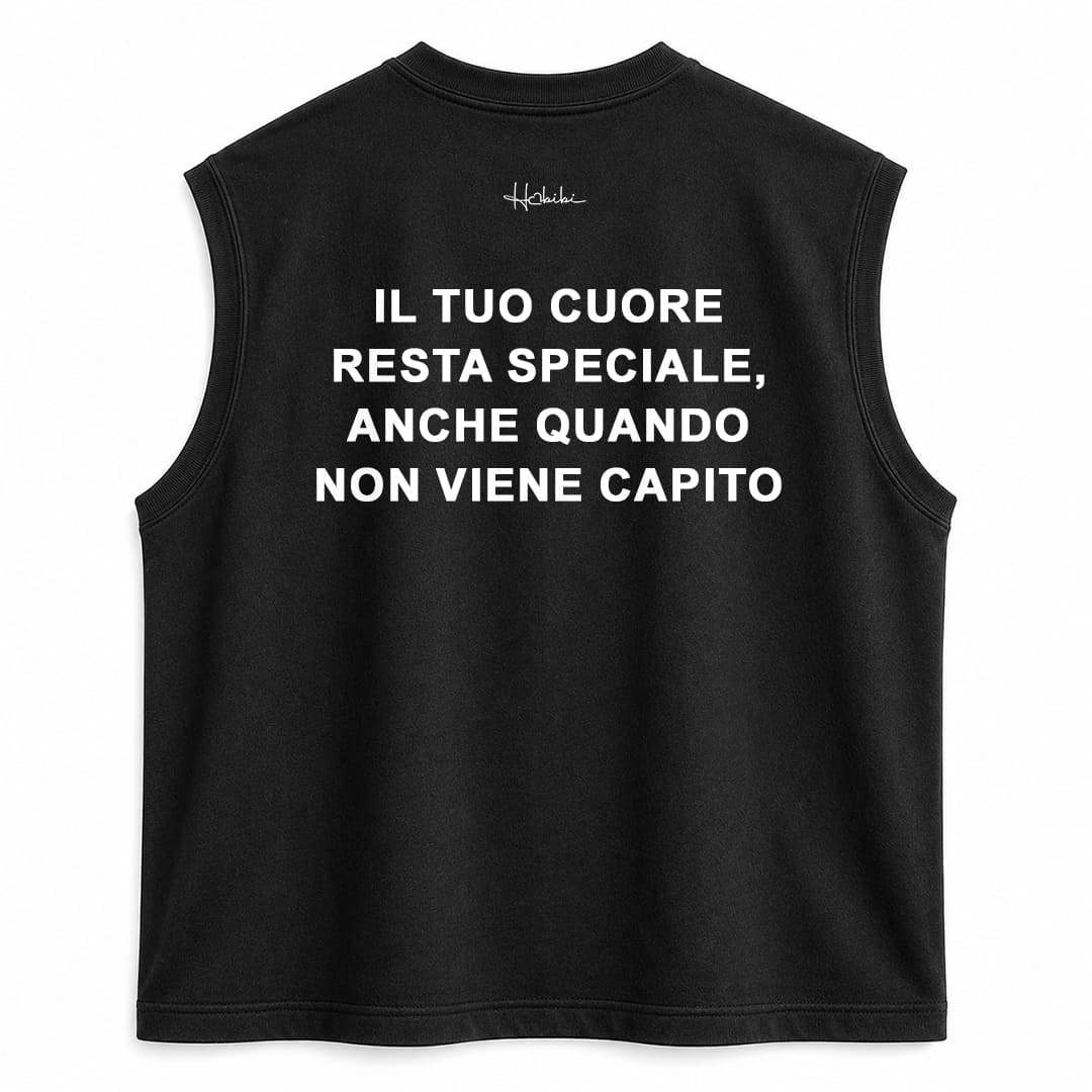 T-Shirt No Sleeve Moka - Cuore Speciale