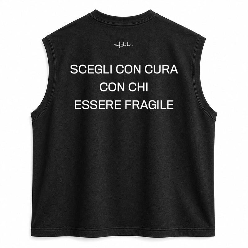T-Shirt No Sleeve Club - Essere Fragile