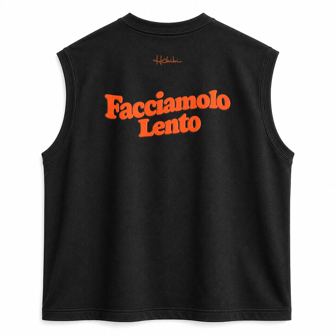 T-Shirt No Sleeve Club - Facciamolo Lento