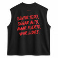 T-Shirt No Sleeve Club - Sentir Todo