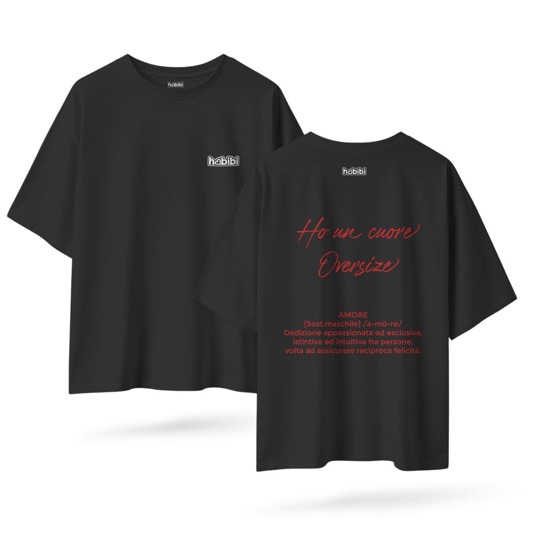 T-Shirt Over Cuore Oversize