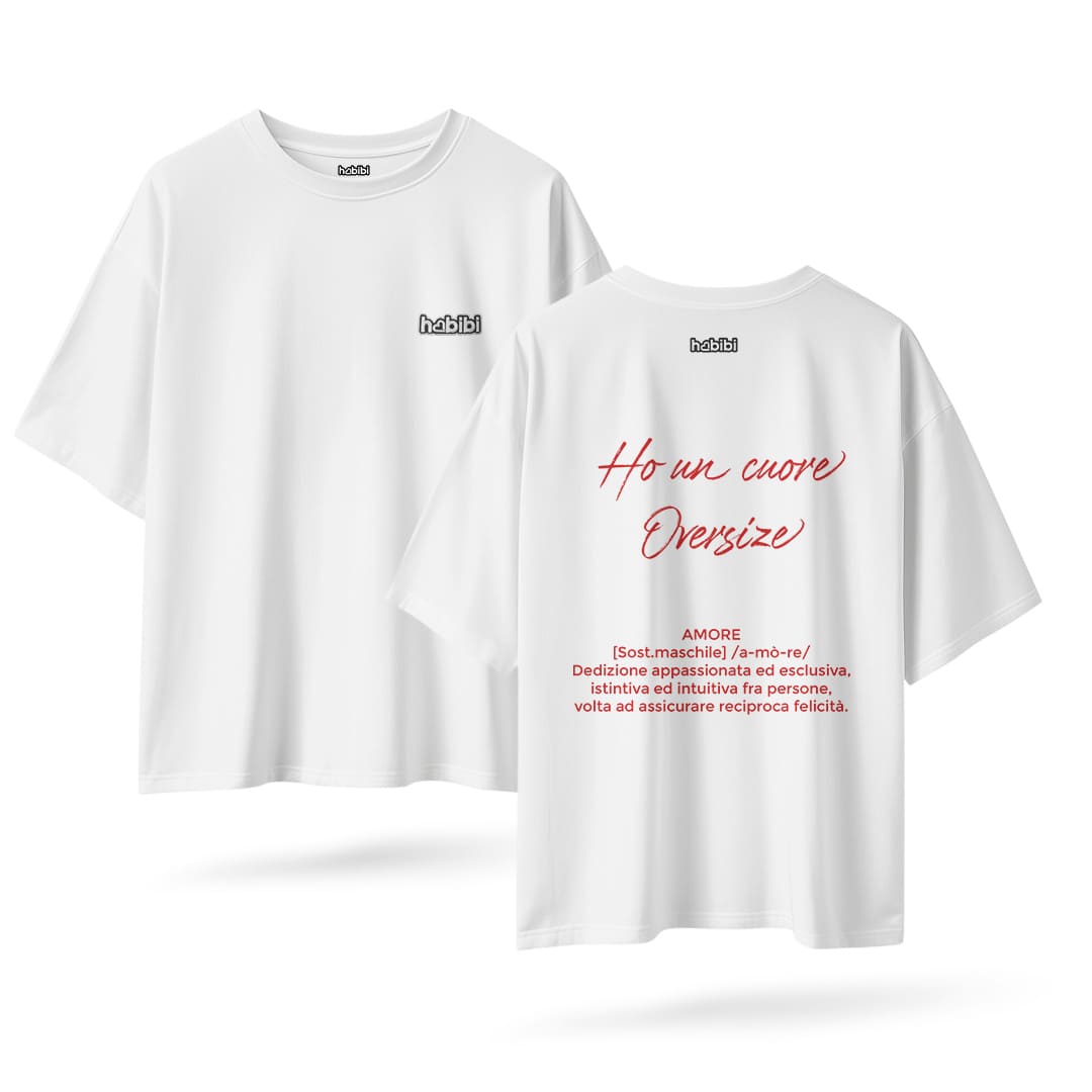 T-Shirt Over Cuore Oversize