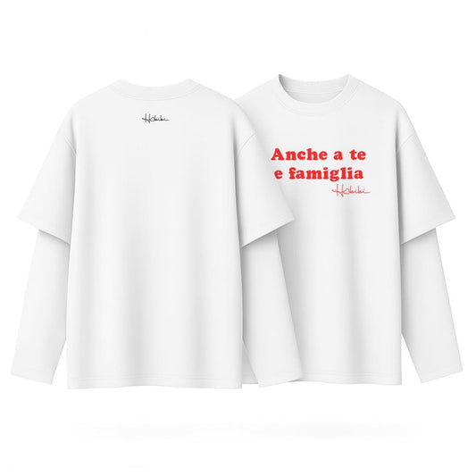 T-Shirt Over Long-Sleeve Anche a Te e Famiglia